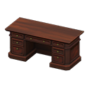 Animal Crossing Items Den Desk Red wood