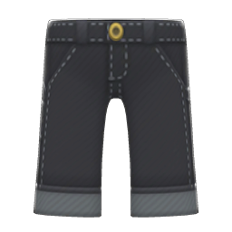 Animal Crossing Items Denim Painter's Pants Black