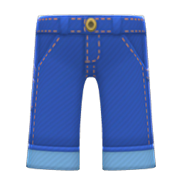 Animal Crossing Items Denim Painter's Pants Blue