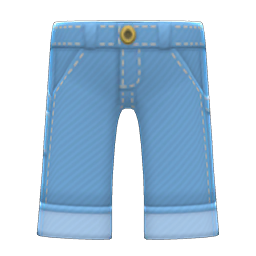 Animal Crossing Items Denim Painter's Pants Light blue