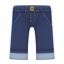 Animal Crossing Items Denim Painter's Pants Navy blue