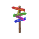 Animal Crossing Items Destinations Signpost Colorful