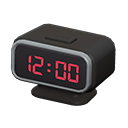 Animal Crossing Items Digital Alarm Clock Black