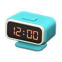 Animal Crossing Items Digital Alarm Clock Light blue