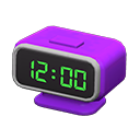 Animal Crossing Items Digital Alarm Clock Purple
