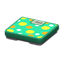 Animal Crossing Items Digital Scale Green / Polka dots
