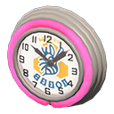 Animal Crossing Items Diner Neon Clock Pink / Blue bee
