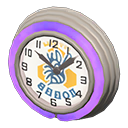 Animal Crossing Items Diner Neon Clock Purple / Blue bee