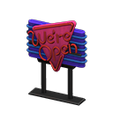 Animal Crossing Items Diner Neon Sign Blue