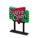 Animal Crossing Items Diner Neon Sign Green
