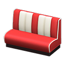 Animal Crossing Items Diner Sofa Red