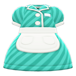 Animal Crossing Items Diner Uniform Aquamarine