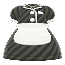 Animal Crossing Items Diner Uniform Black