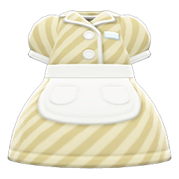 Animal Crossing Items Diner Uniform Cream