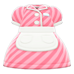 Animal Crossing Items Diner Uniform Pink