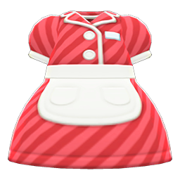 Animal Crossing Items Diner Uniform Red