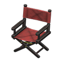 Animal Crossing Items Director's Chair Black / Chic pleather