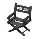 Animal Crossing Items Director's Chair Black / Director black