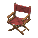 Animal Crossing Items Director's Chair Dark brown / Chic pleather