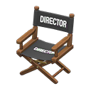 Animal Crossing Items Director's Chair Dark brown / Director black