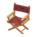 Animal Crossing Items Director's Chair Light brown / Chic pleather