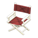 Animal Crossing Items Director's Chair White / Chic pleather
