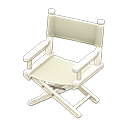 Animal Crossing Items Director's Chair White / Natural white