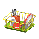 Animal Crossing Items Dish-drying Rack Yellow