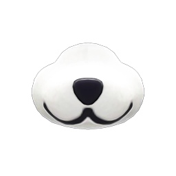 Animal Crossing Items Dog Nose White