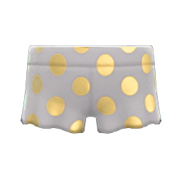 Animal Crossing Items Dotted Shorts Gray