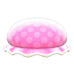 Animal Crossing Items Dotted Shower Cap Pink