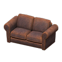 Animal Crossing Items Double Sofa Dark brown
