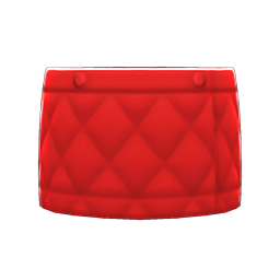 Animal Crossing Items Down Skirt Red