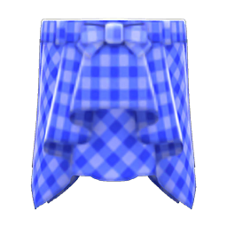 Animal Crossing Items Draped Skirt Blue