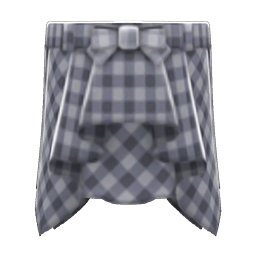 Animal Crossing Items Draped Skirt Gray