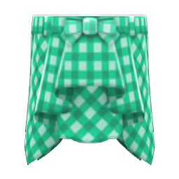 Animal Crossing Items Draped Skirt Green