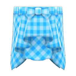 Animal Crossing Items Draped Skirt Light blue