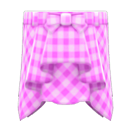 Animal Crossing Items Draped Skirt Pink