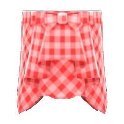 Animal Crossing Items Draped Skirt Red