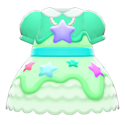 Animal Crossing Items Dreamy Dress Green
