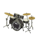 Animal Crossing Items Drum Set Cosmo black / Rock logo