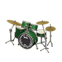 Animal Crossing Items Drum Set Evergreen / Rock logo