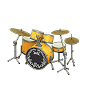 Animal Crossing Items Drum Set Golden yellow / Rock logo