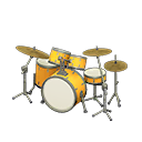 Animal Crossing Items Drum Set Golden yellow / Smooth white