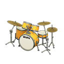 Animal Crossing Items Drum Set Golden yellow / White with logo