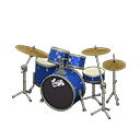 Animal Crossing Items Drum Set Marine blue / Black with logo