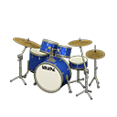 Animal Crossing Items Drum Set Marine blue / White with logo