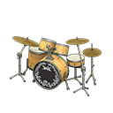 Animal Crossing Items Drum Set Natural wood / Rock logo