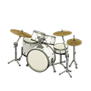Animal Crossing Items Drum Set Pearl white / Smooth white