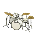 Animal Crossing Items Drum Set Pearl white / White with logo